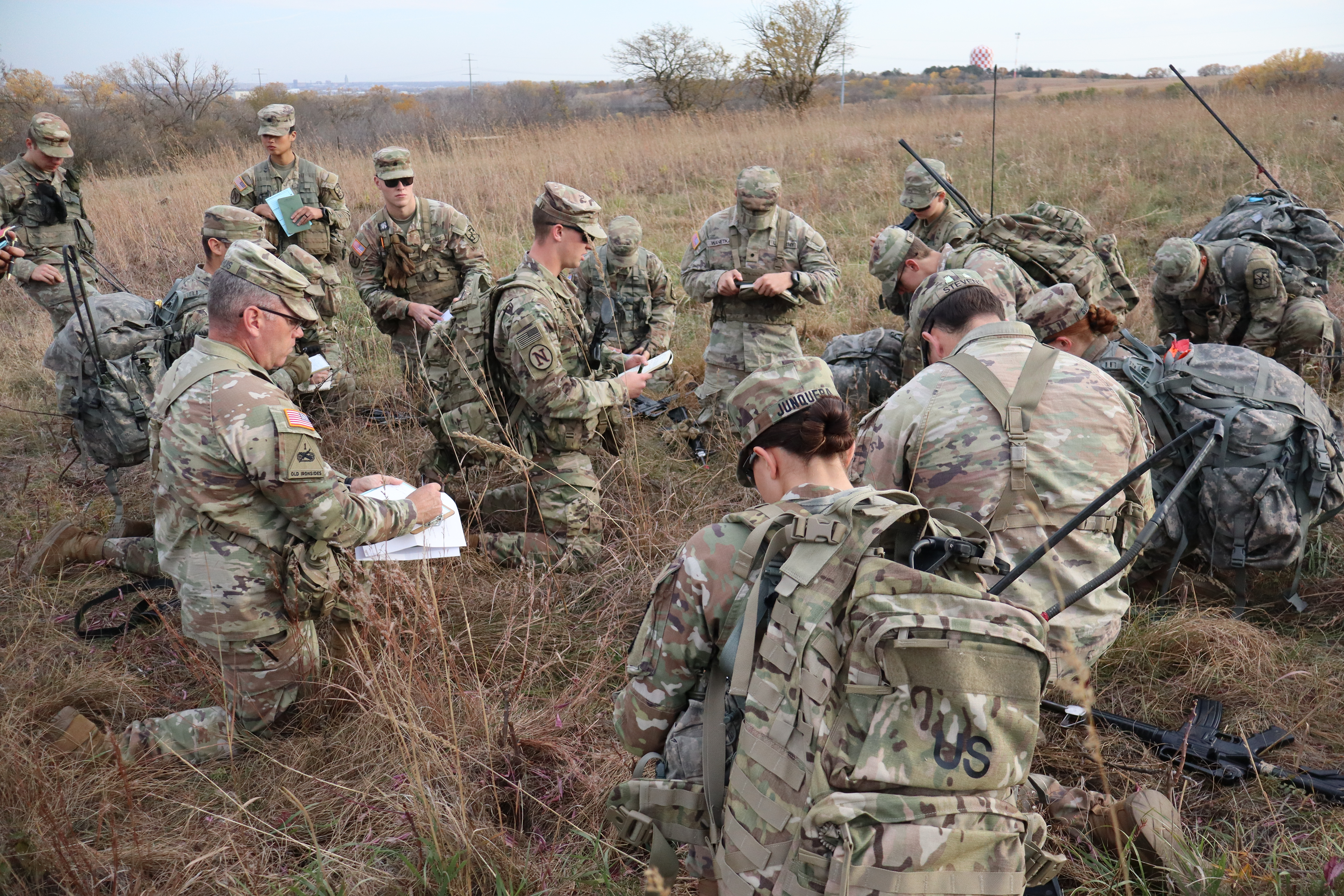 Cadets on field