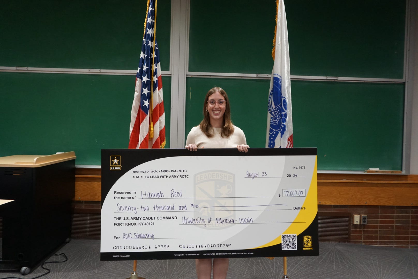 Cadet Reed earns a 4-year scholarship