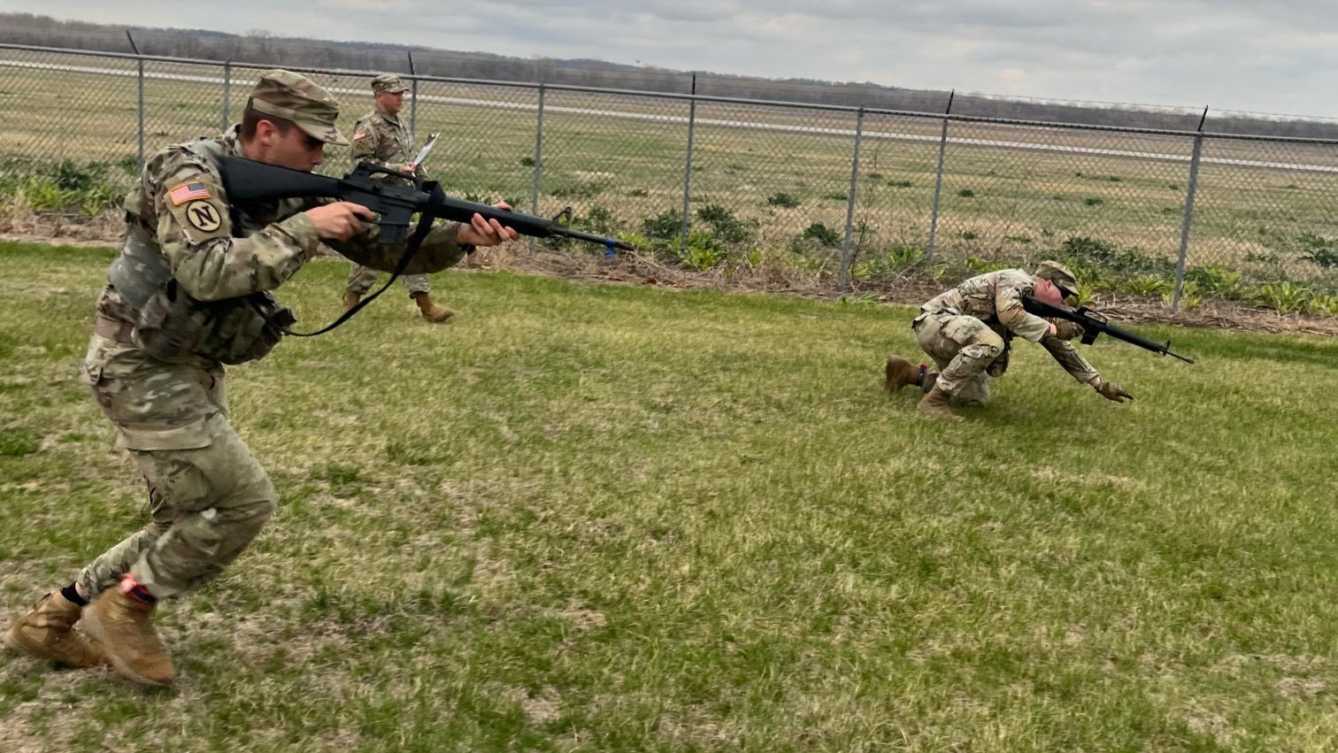 Two cadets competing at Ranger Buddy.